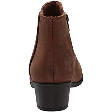 Botines De Mujer En Piel Color Tostado Oscuro Adreena Lila Clarks