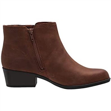 Botines De Mujer En Piel Color Tostado Oscuro Adreena Lila Clarks