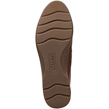 Bailarinas De Mujer Jenette Easy De Cuero Tostado Oscuro Clarks