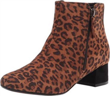 Botines Clarks Marilyn Beth De Ante De Leopardo Marrón Oscuro Para Mujer