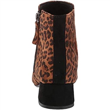 Botines Clarks Marilyn Beth De Ante De Leopardo Marrón Oscuro Para Mujer