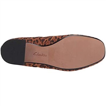 Botines Clarks Marilyn Beth De Ante De Leopardo Marrón Oscuro Para Mujer