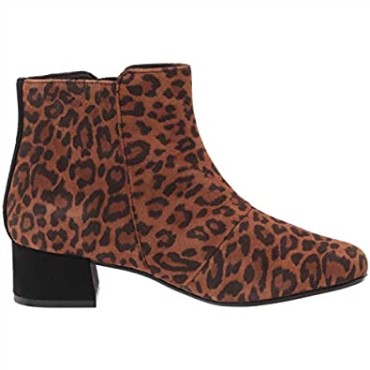 Botines Clarks Marilyn Beth De Ante De Leopardo Marrón Oscuro Para Mujer