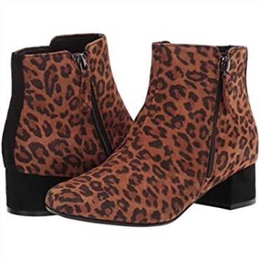Botines Clarks Marilyn Beth De Ante De Leopardo Marrón Oscuro Para Mujer