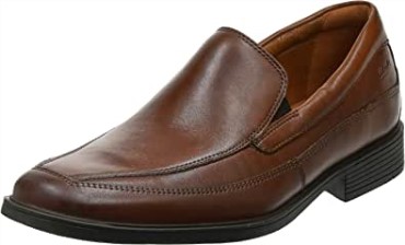Mocasines Sin Cordones Tilden Para Hombre Marrón Oscuro Clarks