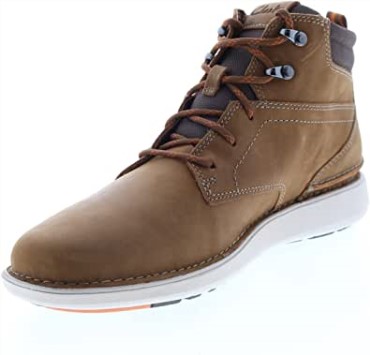 Cuero Aceitoso Bronceado Oscuro Clarks Larvik Mid