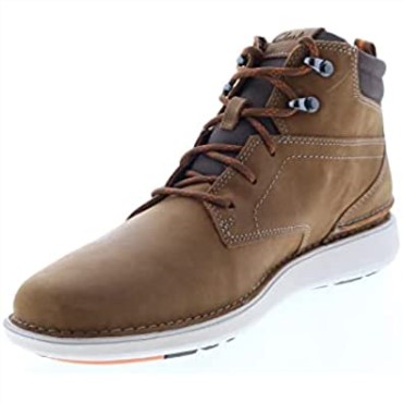 Cuero Aceitoso Bronceado Oscuro Clarks Larvik Mid