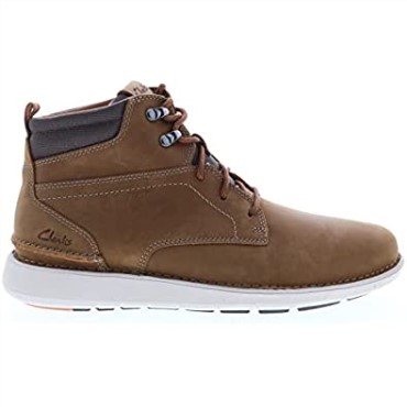 Cuero Aceitoso Bronceado Oscuro Clarks Larvik Mid
