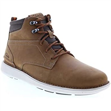 Cuero Aceitoso Bronceado Oscuro Clarks Larvik Mid