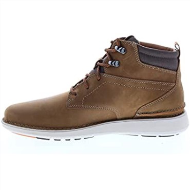 Cuero Aceitoso Bronceado Oscuro Clarks Larvik Mid