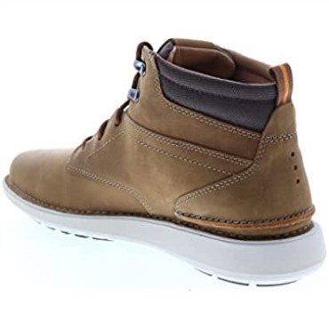 Cuero Aceitoso Bronceado Oscuro Clarks Larvik Mid