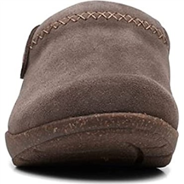 Zueco Roseville Echo Clarks De Ante Marrón Oscuro Para Mujer