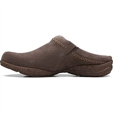 Zueco Roseville Echo Clarks De Ante Marrón Oscuro Para Mujer