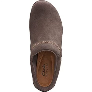 Zueco Roseville Echo Clarks De Ante Marrón Oscuro Para Mujer