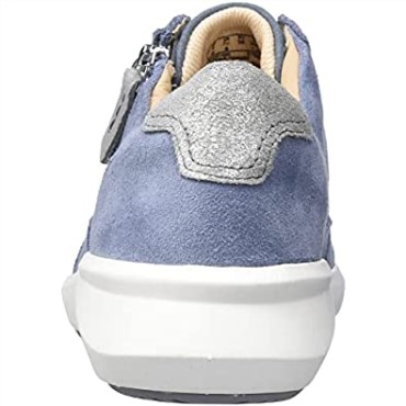 Zapatilla De Mujer Sde Clarks Un Rio Con Cremallera Azul Vaquero
