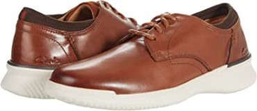 Clarks Donaway De Cuero Marrón Oscuro Liso