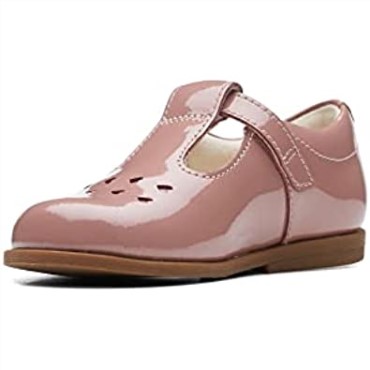 Zapatos De Cuero Para Niños Pequeños Draw Play Rosa Clarks