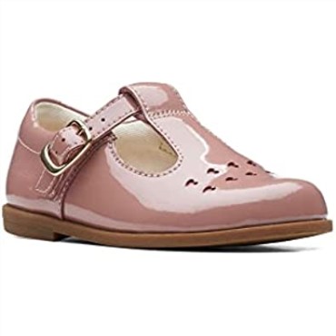 Zapatos De Cuero Para Niños Pequeños Draw Play Rosa Clarks