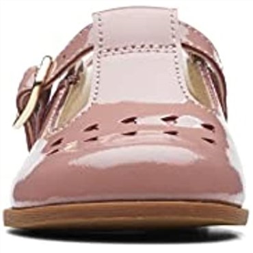 Zapatos De Cuero Para Niños Pequeños Draw Play Rosa Clarks