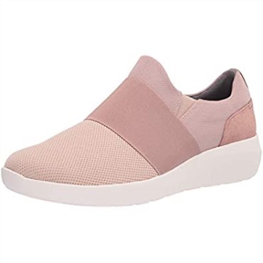Zapatilla De Mujer Clarks Kayleigh Band Combi Textil Rosa Empolvado