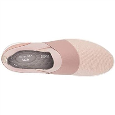 Zapatilla De Mujer Clarks Kayleigh Band Combi Textil Rosa Empolvado