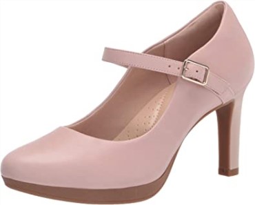 Zapatos De Salón Con Brillo Ambyr De Piel Rosa Polvorienta Para Mujer Clarks