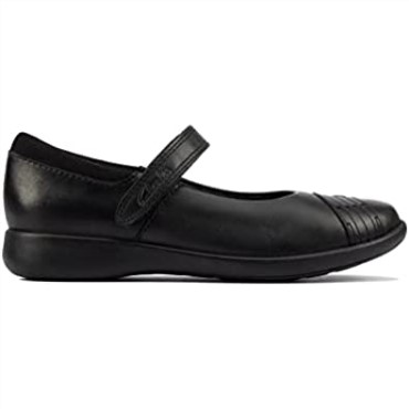 Etch Beam Kids Negro Cuero Niñas Merceditas Colegiales Clarks