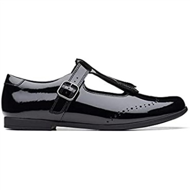 Moda Scala Teen Zapatos De Cuero Juvenil Negro Clarks