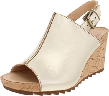Puntada Flexible Cuero Negro Clarks Cuero Champán Metalizado