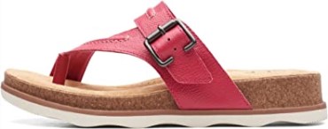 Sandalia Plana Mujer Clarks Brynn Madi En Piel Fucsia