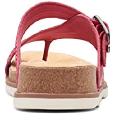 Sandalia Plana Mujer Clarks Brynn Madi En Piel Fucsia