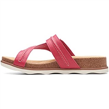 Sandalia Plana Mujer Clarks Brynn Madi En Piel Fucsia