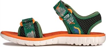 G Ancho Verde Combi Sandalias Clarks Surfing Tide Kid Textil Verde Combi