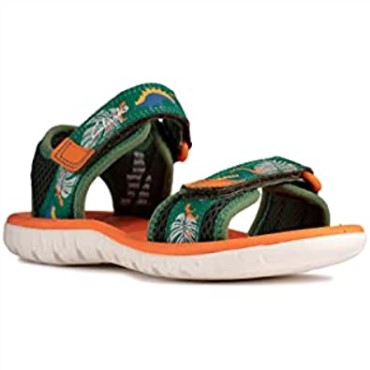 G Ancho Verde Combi Sandalias Clarks Surfing Tide Kid Textil Verde Combi
