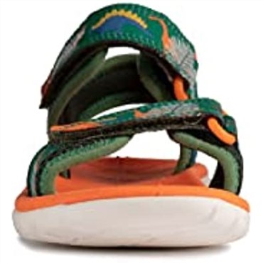 G Ancho Verde Combi Sandalias Clarks Surfing Tide Kid Textil Verde Combi