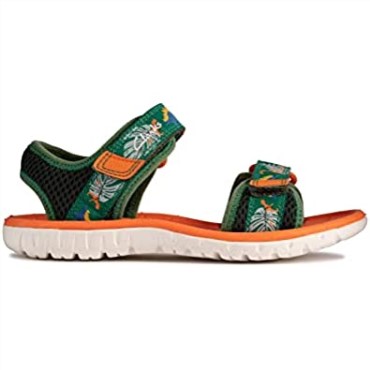 G Ancho Verde Combi Sandalias Clarks Surfing Tide Kid Textil Verde Combi