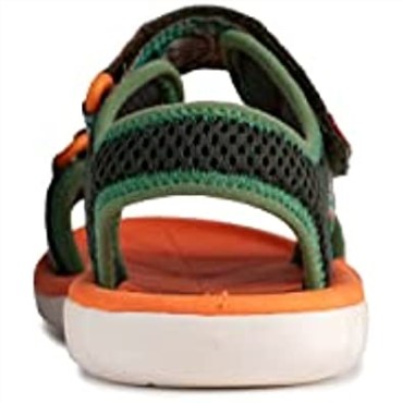 G Ancho Verde Combi Sandalias Clarks Surfing Tide Kid Textil Verde Combi