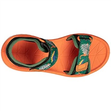 G Ancho Verde Combi Sandalias Clarks Surfing Tide Kid Textil Verde Combi