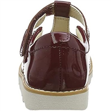 Corona De Niña Wish T Bailarina Plana Clarks Merlot