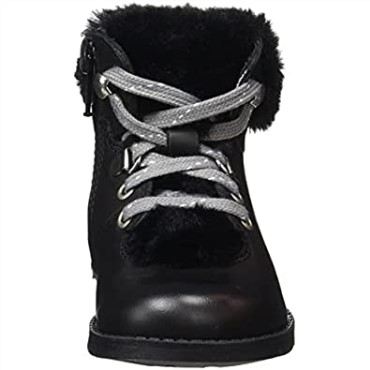 Botas De Nieve Niña Dabi Excursionista Clarks Cuero Negro