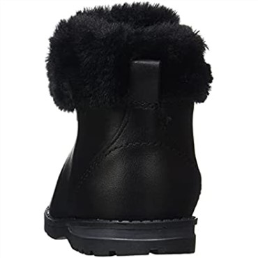 Botas De Nieve Niña Dabi Excursionista Clarks Cuero Negro