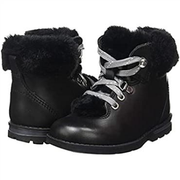 Botas De Nieve Niña Dabi Excursionista Clarks Cuero Negro