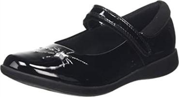 Sandalias De Niña Con Puntera Cerrada Etch Spark K Negro Clarks