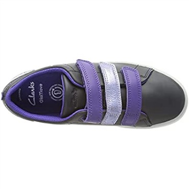 Zapatilla De Niña Flare Fly K Clarks Combinación Negra
