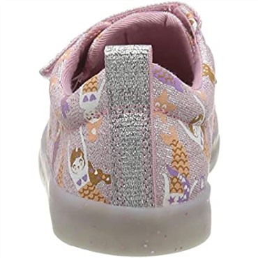 Zapatilla Niña Foxing Print Lona Rosa Clarks