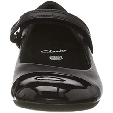 Bailarinas Niña Scala Gem Y Clarks Piel Negra