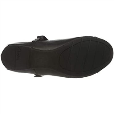 Bailarinas Niña Scala Gem Y Clarks Piel Negra
