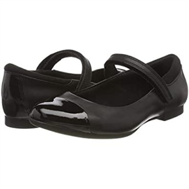 Bailarinas Niña Scala Gem Y Clarks Piel Negra