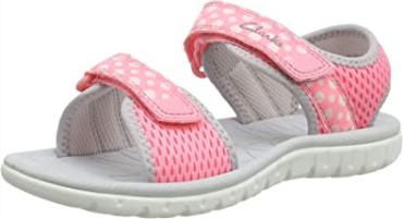 Sandalias De Niña Surf Tide K Sling Back Clarks Rosa Rosa Combi Rosa Combi