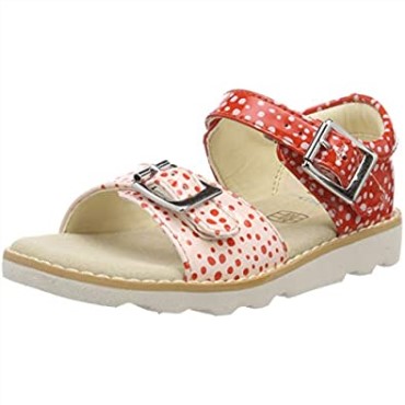 Sandalias De Niña Crown Bloom T Sling Back Naranja Clarks